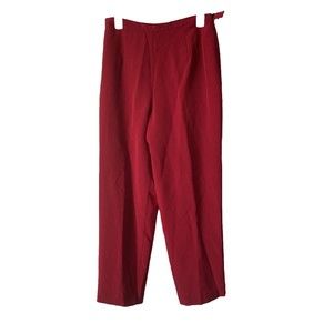 Talbots Size 12P Red Silk-Lined Pants NWT Original Price $108.00!!!!